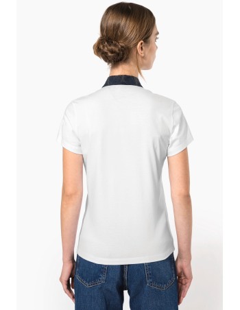 Polo jersey bicolor mujer 2