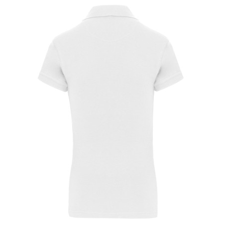 Polo de punto piqué manga corta mujer