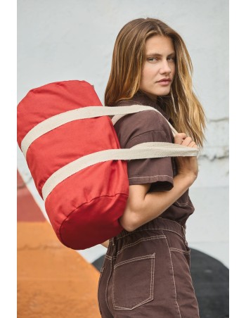 Cotton canvas hold-all bag