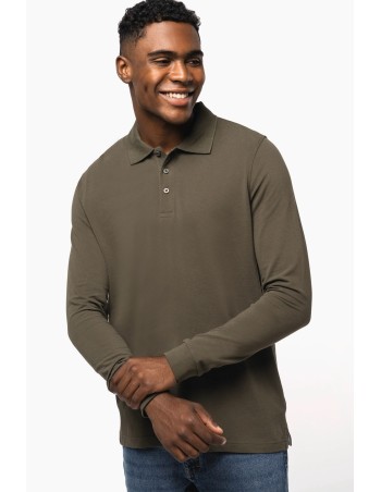 Polo manga larga hombre