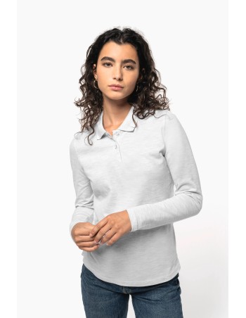 Ladies\\\' long-sleeved polo shirt