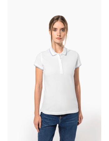 Polo de manga corta mujer