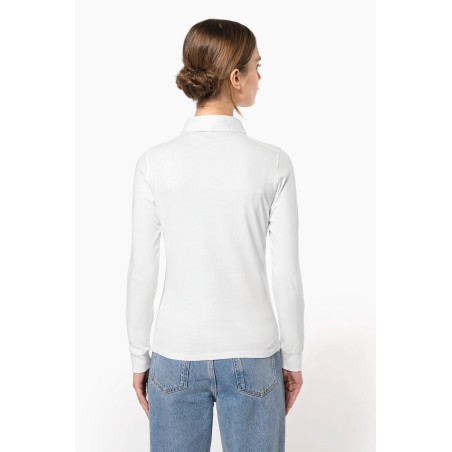Polo jersey manga larga mujer