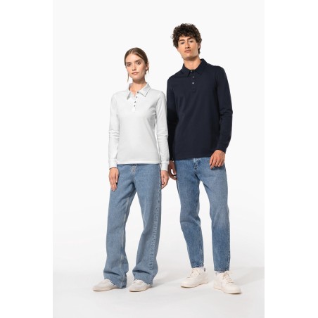 Polo jersey manga larga mujer