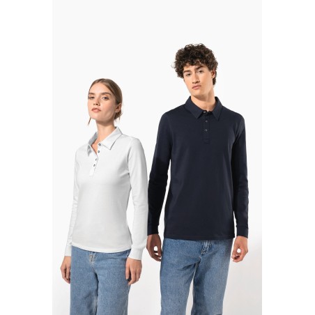 Polo jersey manga larga mujer
