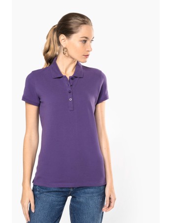 Ladies’ short-sleeved piqué polo shirt