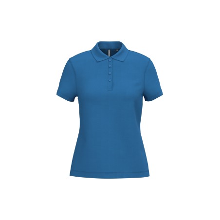 Polo piqué manga corta de mujer