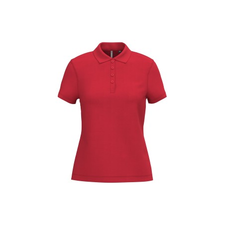 Polo piqué manga corta de mujer