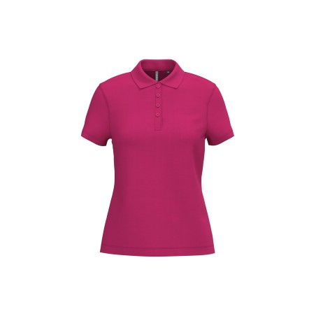 Polo piqué manga corta de mujer