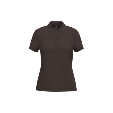Polo piqué manga corta de mujer