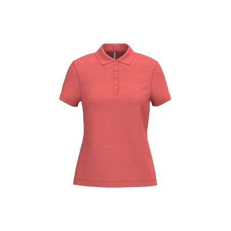 Polo piqué manga corta de mujer