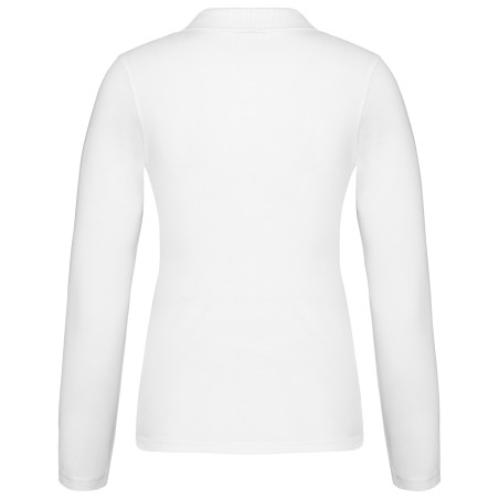 Ladies’ long-sleeved piqué polo shirt