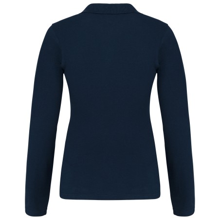 Ladies’ long-sleeved piqué polo shirt
