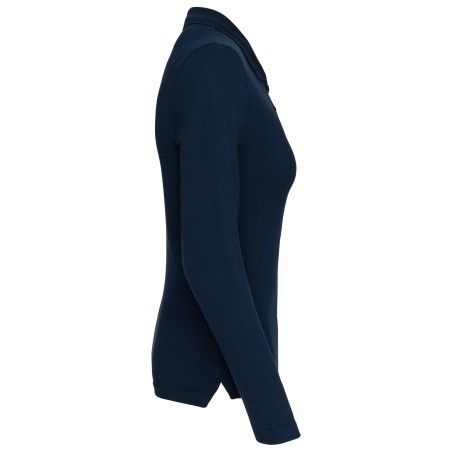 Ladies’ long-sleeved piqué polo shirt