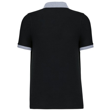 Men\\\'s two-tone piqué polo shirt