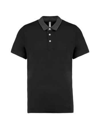 Men\\\'s two-tone jersey polo shirt 2