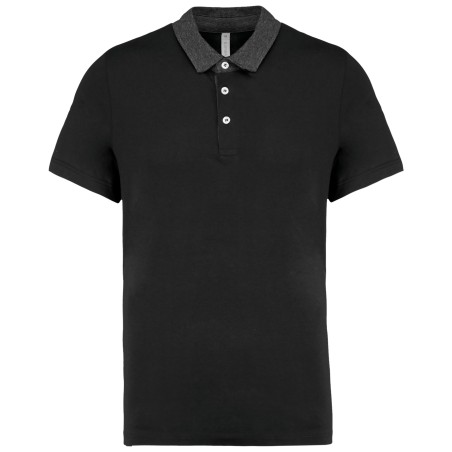 Men\\\'s two-tone jersey polo shirt
