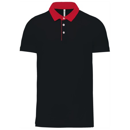 Men\\\'s two-tone jersey polo shirt