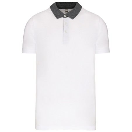Polo jersey bicolor hombre
