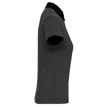 Polo jersey bicolor mujer