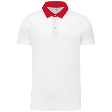 Men\\\'s two-tone jersey polo shirt