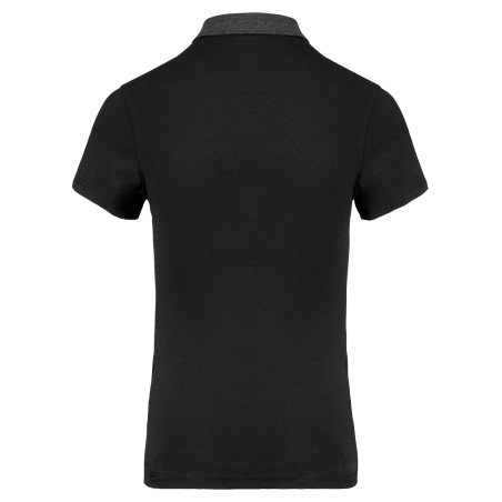 Ladies’ two-tone jersey polo shirt
