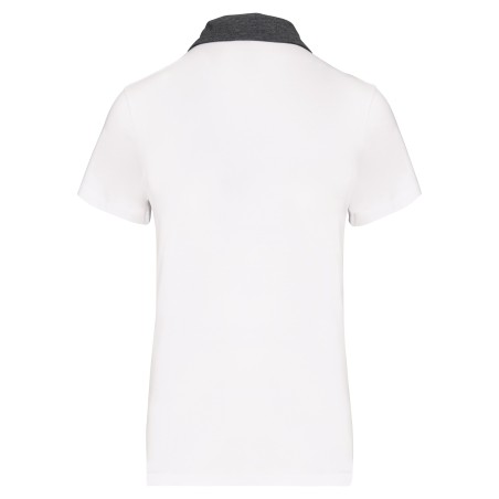 Ladies’ two-tone jersey polo shirt