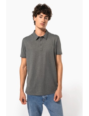 Men\\\'s short sleeved jersey polo shirt