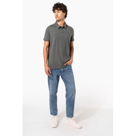 Polo jersey manga corta hombre