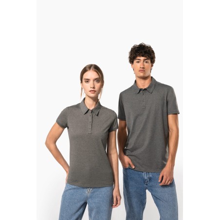 Polo interlock de manga corta mujer