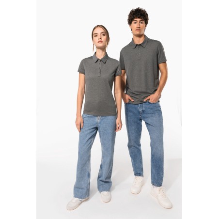 Polo interlock de manga corta mujer