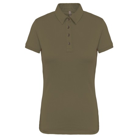 Ladies\\\' short sleeved jersey polo shirt