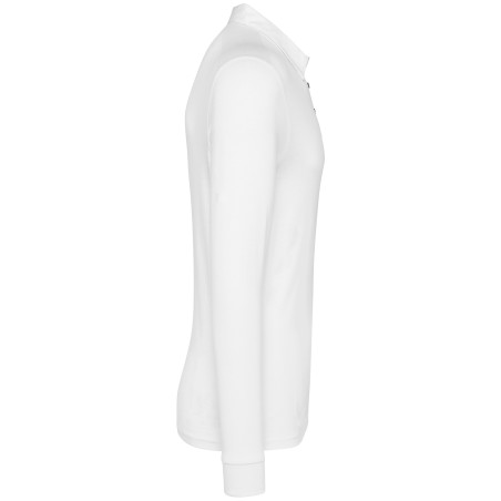 Men\\\'s long sleeved jersey polo shirt