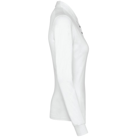 Ladies\\\' long sleeve jersey polo shirt