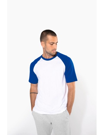 Baseball  Short-sleeved two-tone t-shirt