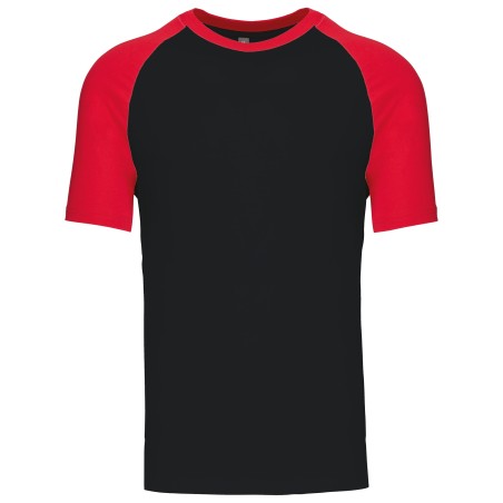 Baseball  Short-sleeved two-tone t-shirt