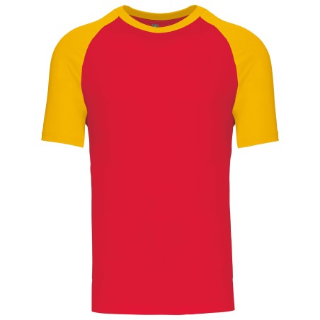 Baseball  Short-sleeved two-tone t-shirt