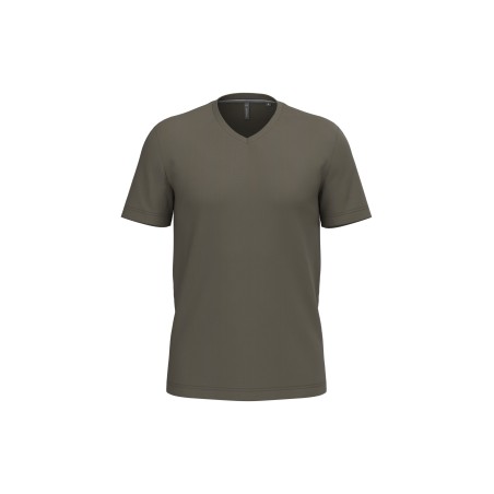 Men\\\'s short-sleeved V-neck T-shirt
