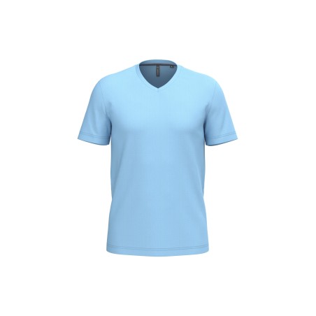 Men\\\'s short-sleeved V-neck T-shirt