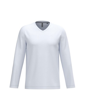 Camiseta manga larga y cuello de pico hombre 2