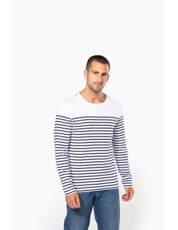 Camiseta marinera de manga larga de hombre