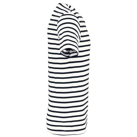 Camiseta Marinera a rayas con bolsillo manga corta