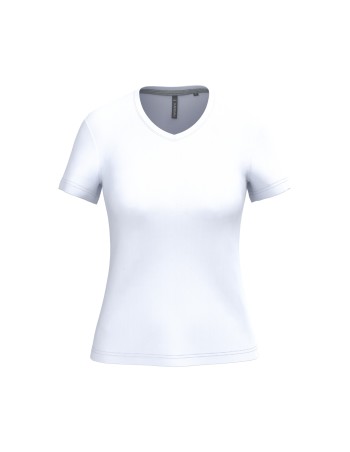 Ladies\\\' short-sleeved V-neck T-shirt 2