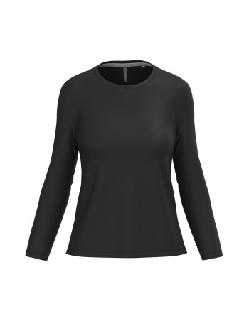 Ladies\\\' long-sleeved crew neck T-shirt 2