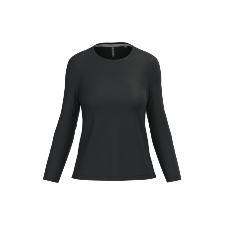 Ladies\\\' long-sleeved crew neck T-shirt