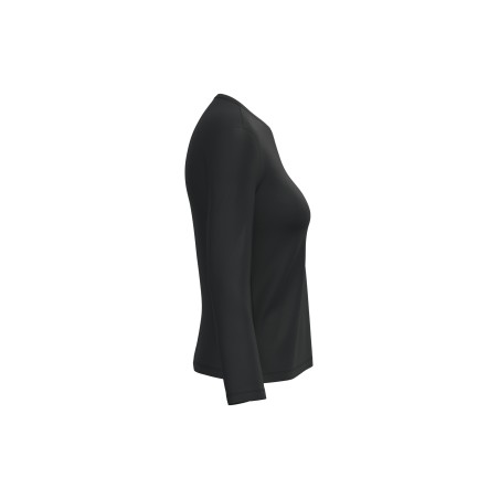 Camiseta manga larga y cuello redondo mujer