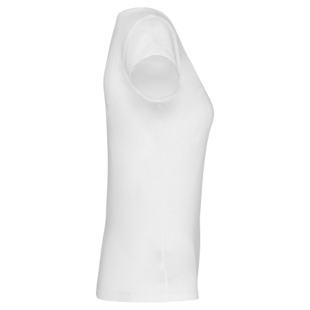 Camiseta manga corta cuello barco mujer