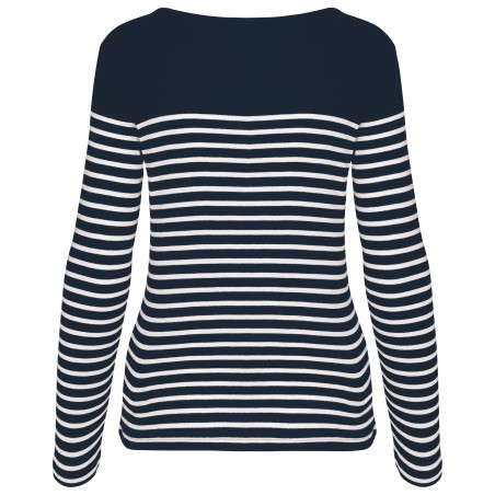 Camiseta marinera de manga larga de mujer