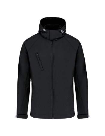 Men\\\'s detachable hooded softshell jacket 2