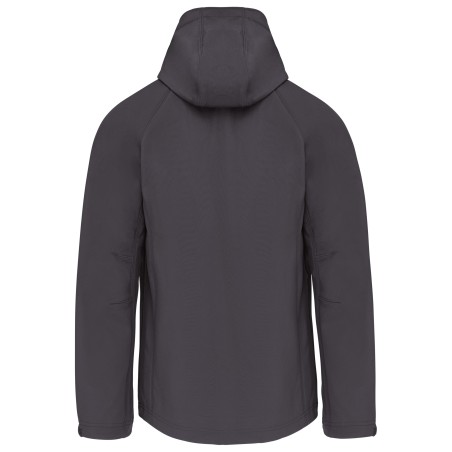 Chaqueta softshell con capucha extraíble hombre